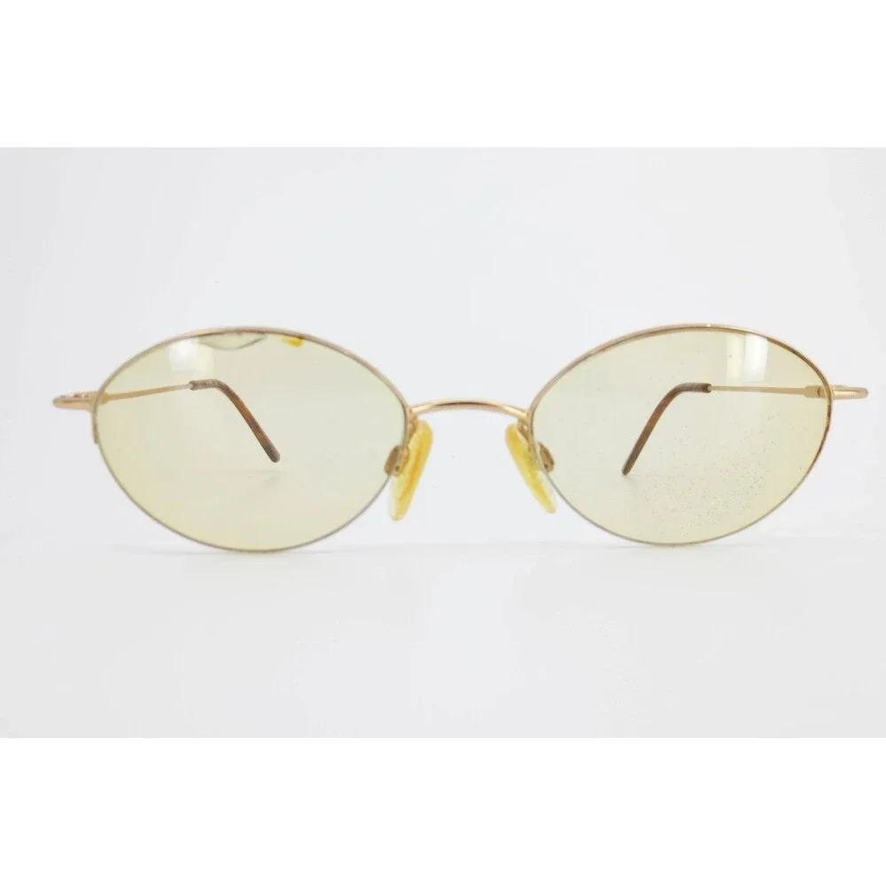 Silhouette M 6468 V 6050 Gold Oval Eyeglasses Frames Austria 48-19-135 Vintage